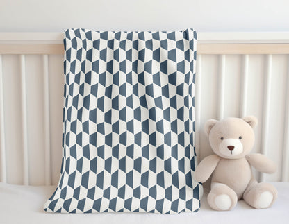 Hex Velveteen Fleece Blanket
