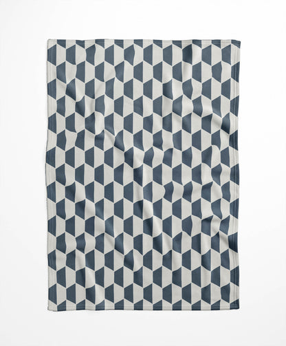 Hex Velveteen Fleece Blanket