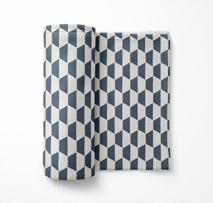 Hex Velveteen Fleece Blanket
