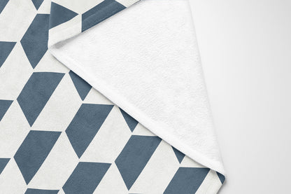 Hex Velveteen Fleece Blanket