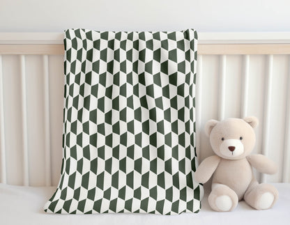 Hex Velveteen Fleece Blanket