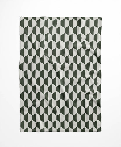 Hex Velveteen Fleece Blanket