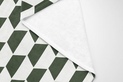 Hex Velveteen Fleece Blanket