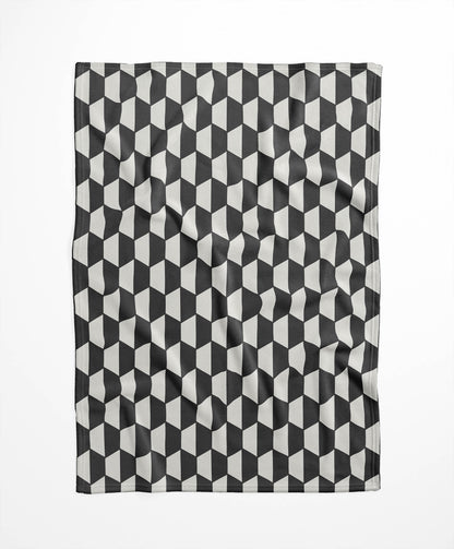 Hex Velveteen Fleece Blanket