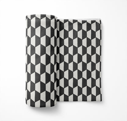 Hex Velveteen Fleece Blanket