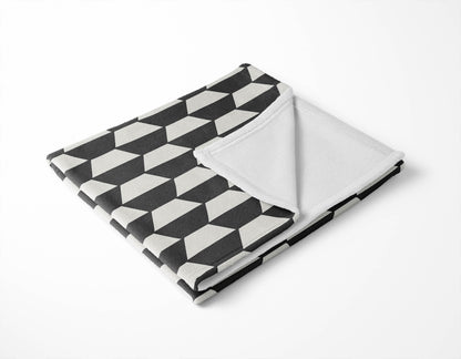 Hex Velveteen Fleece Blanket