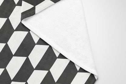 Hex Velveteen Fleece Blanket
