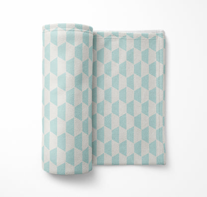 Hex Velveteen Fleece Blanket