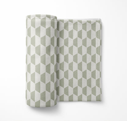 Hex Velveteen Fleece Blanket