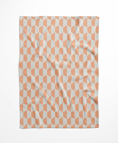 Hex Velveteen Fleece Blanket