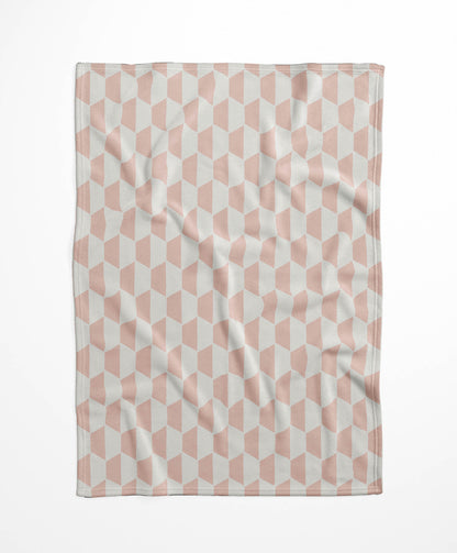 Hex Velveteen Fleece Blanket