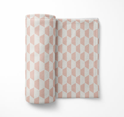 Hex Velveteen Fleece Blanket