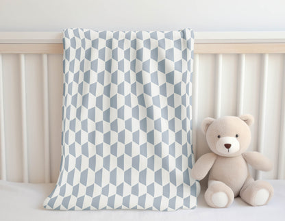 Hex Velveteen Fleece Blanket