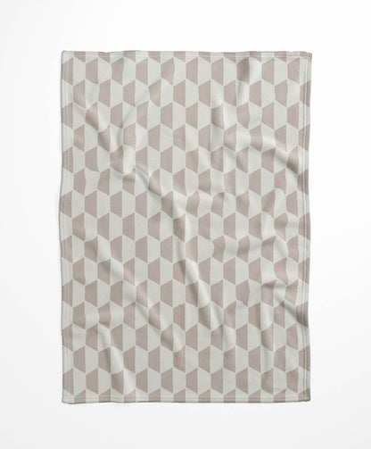 Hex Velveteen Fleece Blanket