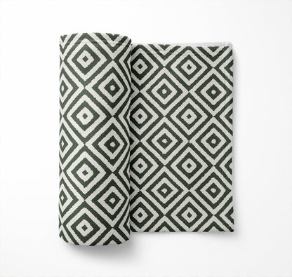Ikat Eye Velveteen Fleece Blanket