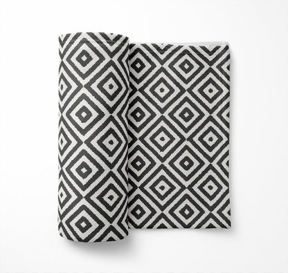 Ikat Eye Velveteen Fleece Blanket