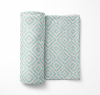 Ikat Eye Velveteen Fleece Blanket