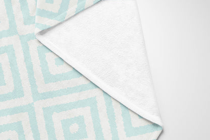 Ikat Eye Velveteen Fleece Blanket