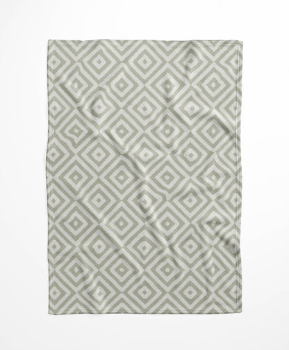 Ikat Eye Velveteen Fleece Blanket