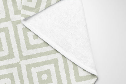 Ikat Eye Velveteen Fleece Blanket