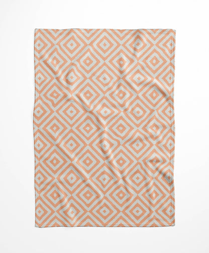 Ikat Eye Velveteen Fleece Blanket