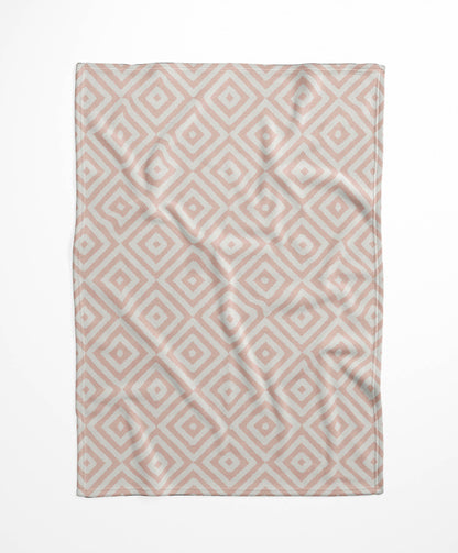 Ikat Eye Velveteen Fleece Blanket