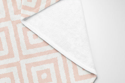 Ikat Eye Velveteen Fleece Blanket