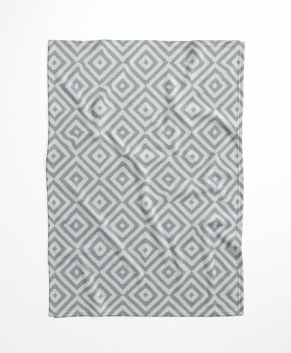 Ikat Eye Velveteen Fleece Blanket