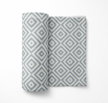 Ikat Eye Velveteen Fleece Blanket
