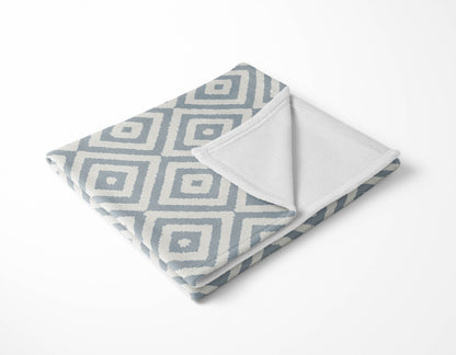 Ikat Eye Velveteen Fleece Blanket