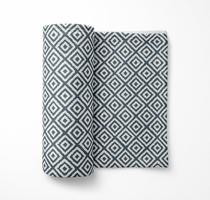 Ikat Grunge Velveteen Fleece Blanket