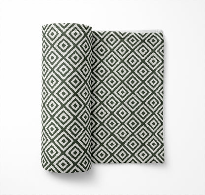 Ikat Grunge Velveteen Fleece Blanket