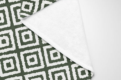 Ikat Grunge Velveteen Fleece Blanket