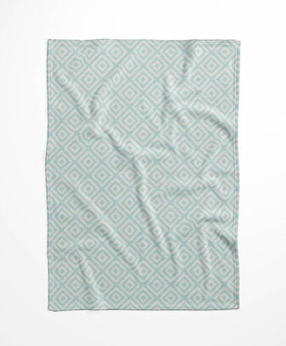 Ikat Grunge Velveteen Fleece Blanket