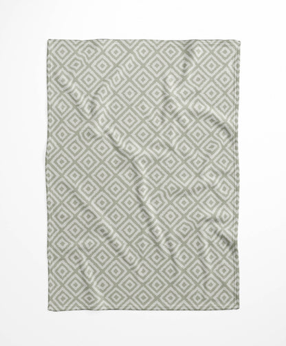 Ikat Grunge Velveteen Fleece Blanket