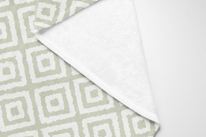 Ikat Grunge Velveteen Fleece Blanket