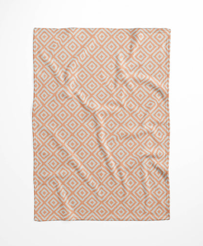 Ikat Grunge Velveteen Fleece Blanket