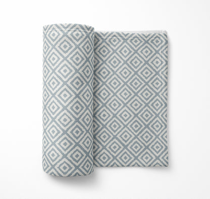 Ikat Grunge Velveteen Fleece Blanket