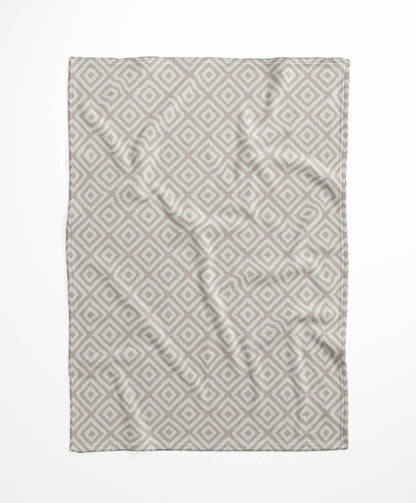 Ikat Grunge Velveteen Fleece Blanket