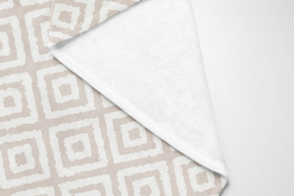 Ikat Grunge Velveteen Fleece Blanket