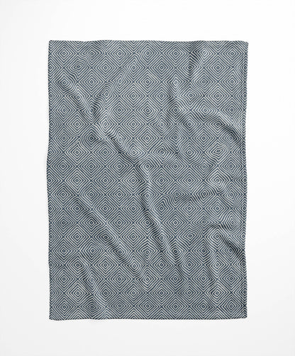 Ikat Spray Velveteen Fleece Blanket