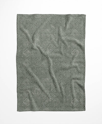Ikat Spray Velveteen Fleece Blanket