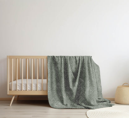 Ikat Spray Velveteen Fleece Blanket