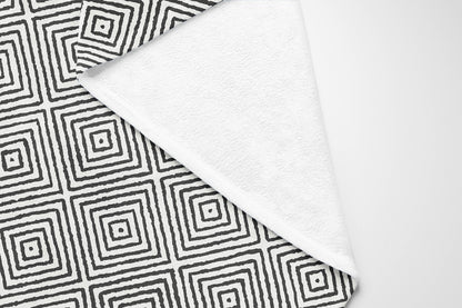 Ikat Spray Velveteen Fleece Blanket