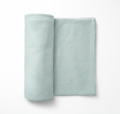 Ikat Spray Velveteen Fleece Blanket