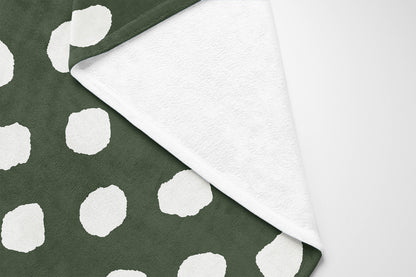 Large Dot Velveteen Fleece Blanket