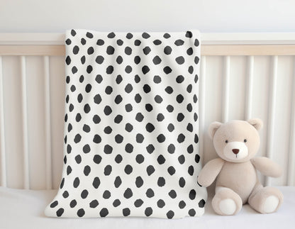 Large Dot Velveteen Fleece Blanket