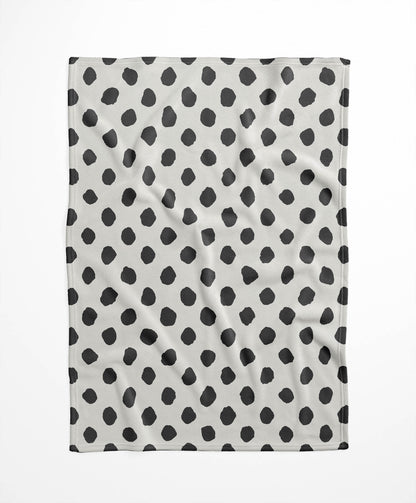 Large Dot Velveteen Fleece Blanket