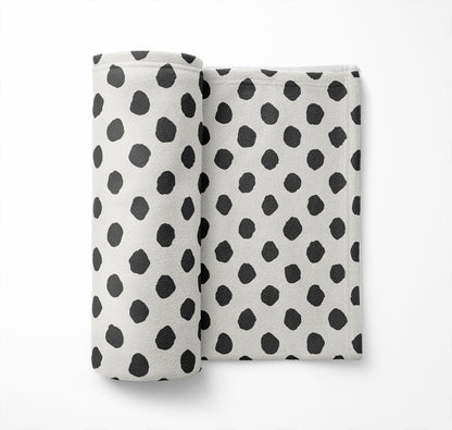 Large Dot Velveteen Fleece Blanket