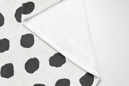 Large Dot Velveteen Fleece Blanket